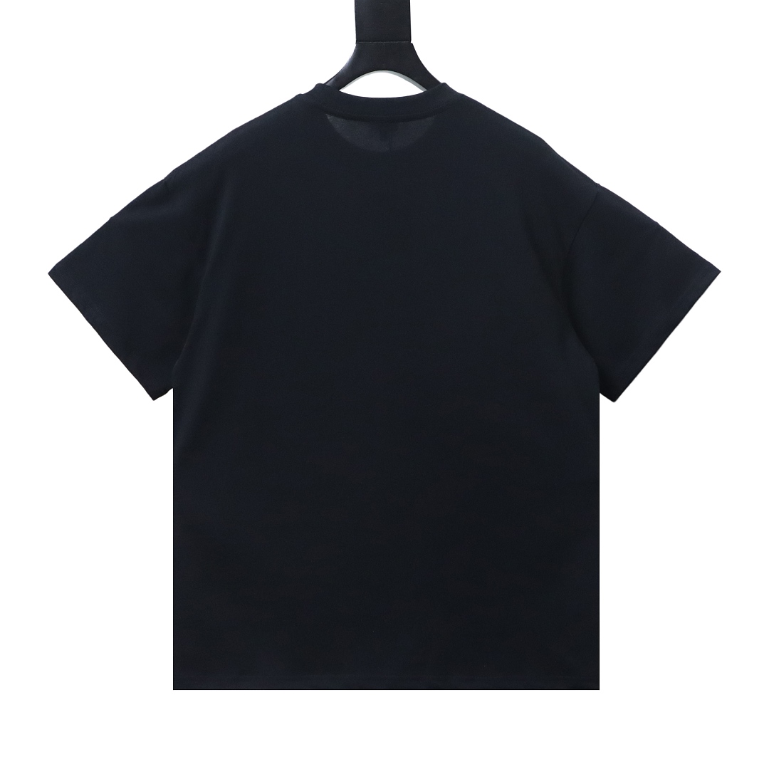 EM Sneakers Loewe 26SS Faux Pocket Color Block Logo T-Shirt Black