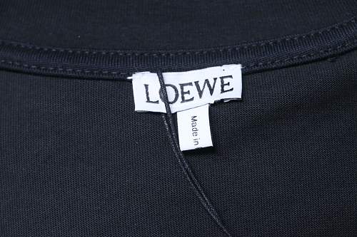 EM Sneakers Loewe 26SS Faux Pocket Color Block Logo T-Shirt Black