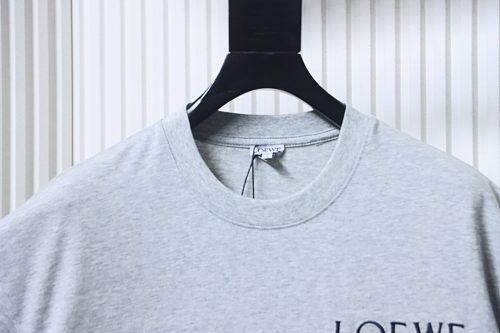EM Sneakers Loewe 26SS Faux Pocket Color Block Logo T-Shirt Gray