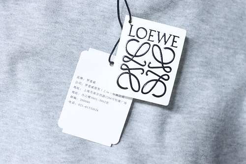 EM Sneakers Loewe 26SS Faux Pocket Color Block Logo T-Shirt Gray