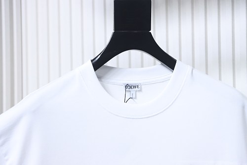 EM Sneakers Loewe 26SS Faux Pocket Color Block Logo T-Shirt White