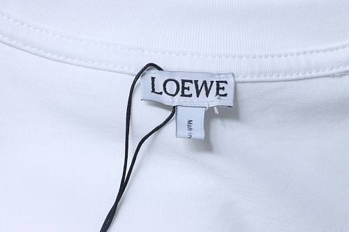 EM Sneakers Loewe 26SS Faux Pocket Color Block Logo T-Shirt White