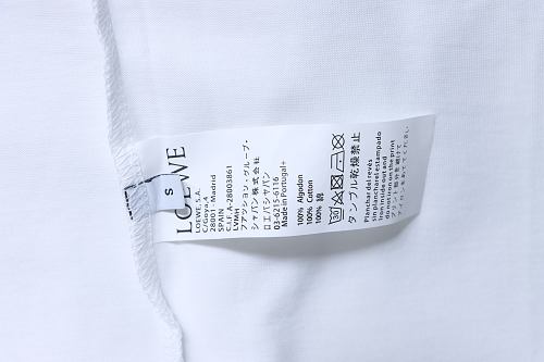 EM Sneakers Loewe 26SS Faux Pocket Color Block Logo T-Shirt White
