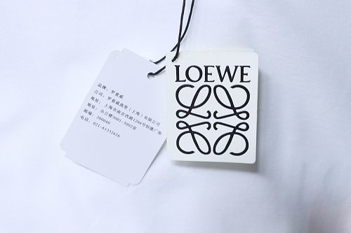 EM Sneakers Loewe 26SS Faux Pocket Color Block Logo T-Shirt White