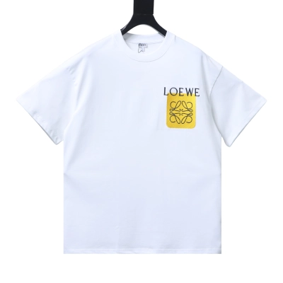 EM Sneakers Loewe 26SS Faux Pocket Color Block Logo T-Shirt White 01