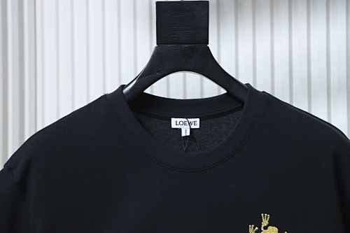 EM Sneakers Loewe 26SS Frog Embroidery T-shirt Black