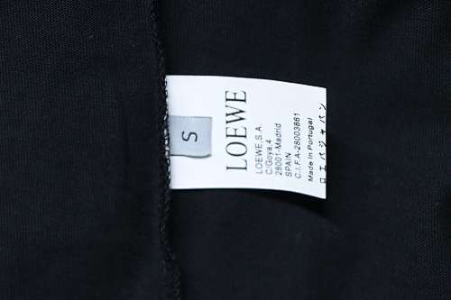 EM Sneakers Loewe 26SS Frog Embroidery T-shirt Black