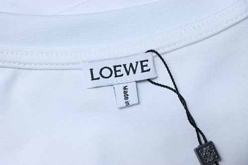 EM Sneakers Loewe 26SS Kitten Embroidered T-shirt White