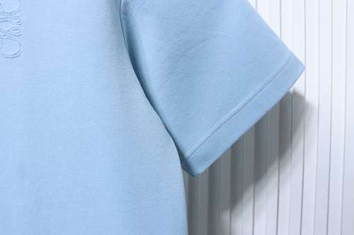 EM Sneakers Loewe 26SS Logo Cutout T-shirt Blue