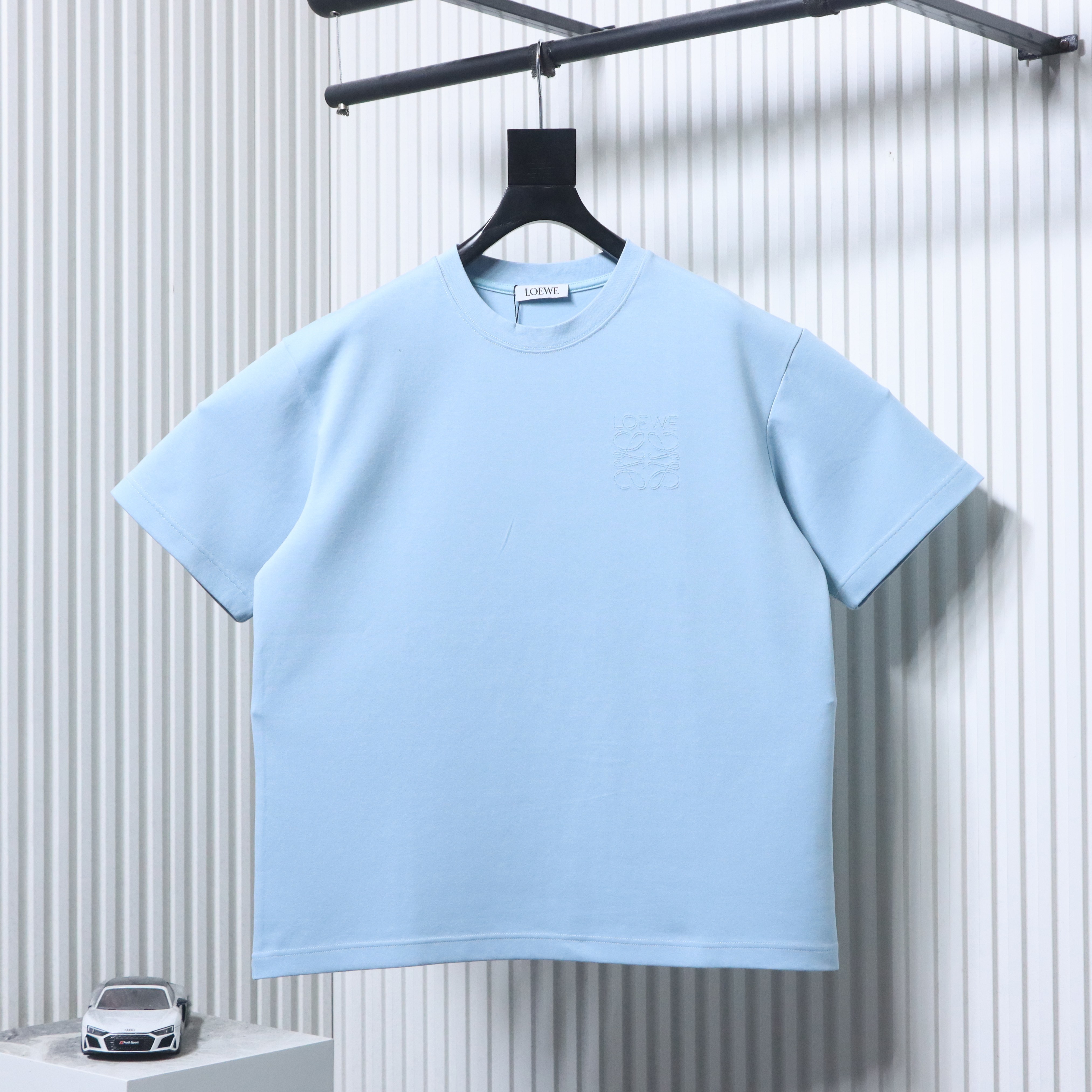 EM Sneakers Loewe 26SS Logo Cutout T-shirt Blue