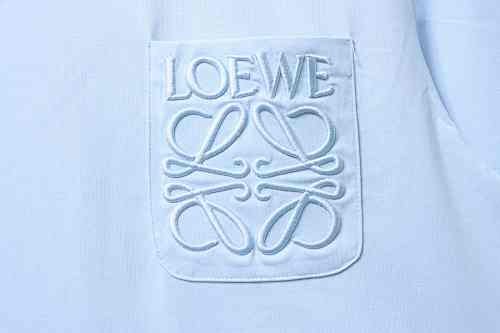 EM Sneakers Loewe 26SS Pocket Embroidered Logo T-Shirt Blue