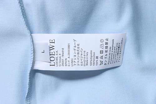 EM Sneakers Loewe 26SS Pocket Embroidered Logo T-Shirt Blue
