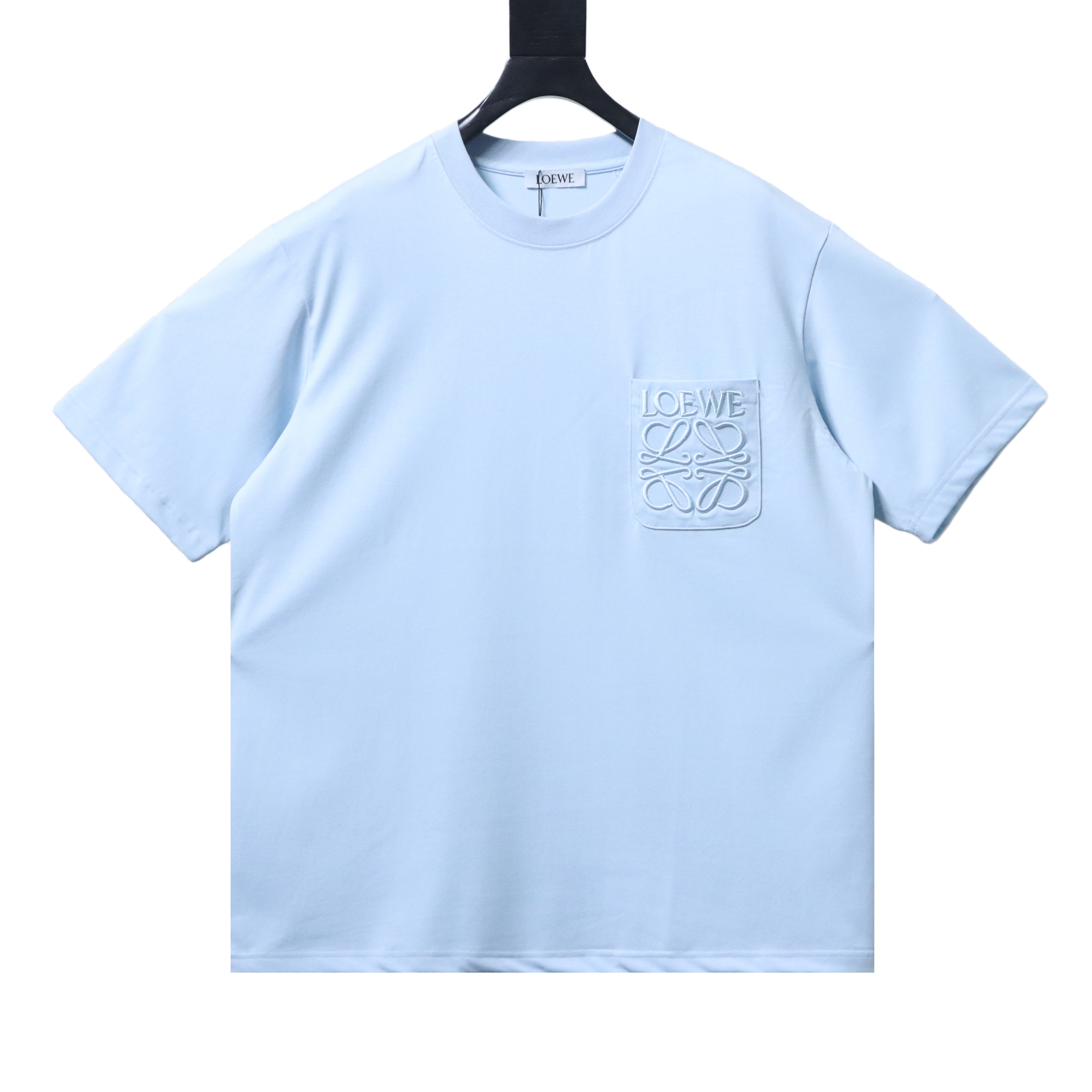 EM Sneakers Loewe 26SS Pocket Embroidered Logo T-Shirt Blue