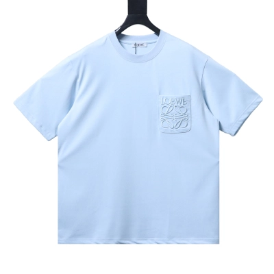 EM Sneakers Loewe 26SS Pocket Embroidered Logo T-Shirt Blue 01
