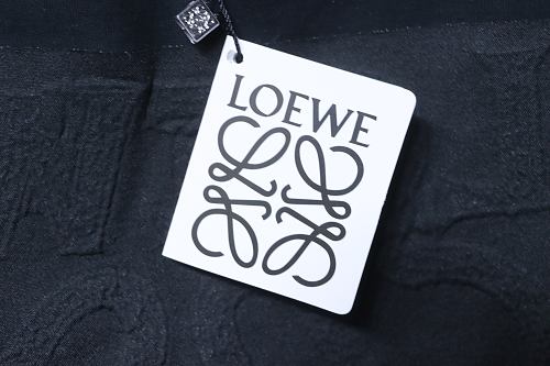 EM Sneakers Loewe 26SS Subtle Logo Woven Embroidered T-Shirt Black
