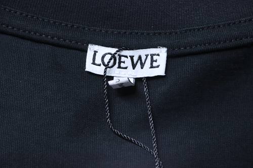EM Sneakers Loewe 26SS Subtle Logo Woven Embroidered T-Shirt Black