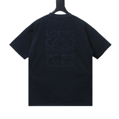 EM Sneakers Loewe 26SS Subtle Logo Woven Embroidered T-Shirt Black 02