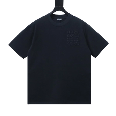 EM Sneakers Loewe 26SS Subtle Logo Woven Embroidered T-Shirt Black 01