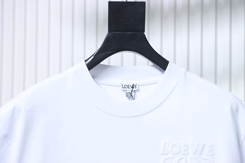 EM Sneakers Loewe 26SS Subtle Logo Woven Embroidered T-Shirt White
