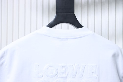 EM Sneakers Loewe 26SS Subtle Logo Woven Embroidered T-Shirt White