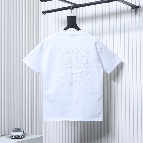 EM Sneakers Loewe 26SS Subtle Logo Woven Embroidered T-Shirt White