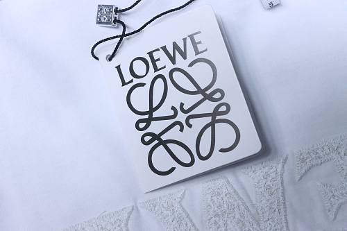 EM Sneakers Loewe 26SS Subtle Logo Woven Embroidered T-Shirt White