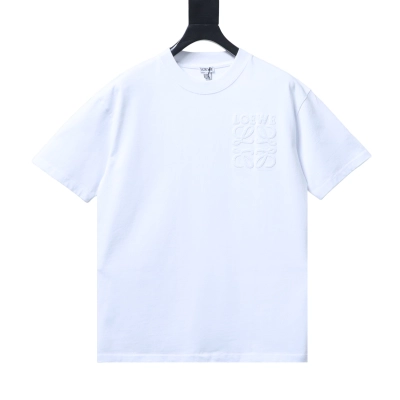 EM Sneakers Loewe 26SS Subtle Logo Woven Embroidered T-Shirt White 01