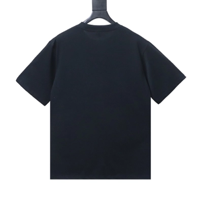 EM Sneakers Loewe & Onrun Collaboration Zipper Pocket Logo Taped T-Shirt Black 02