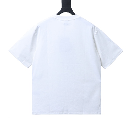 EM Sneakers Loewe & Onrun Collaboration Zipper Pocket Logo Taped T-Shirt White