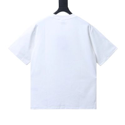 EM Sneakers Loewe & Onrun Collaboration Zipper Pocket Logo Taped T-Shirt White 02