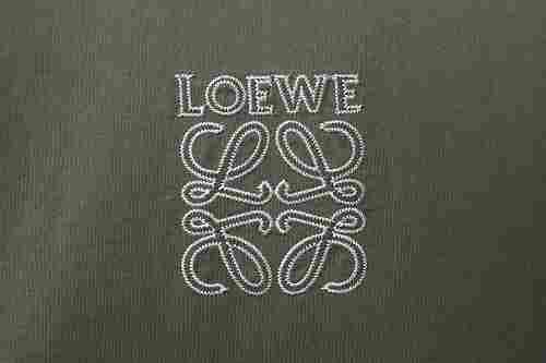 EM Sneakers Loewe Anagram Embroidered T-shirt Avocado Green
