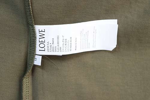EM Sneakers Loewe Anagram Embroidered T-shirt Avocado Green