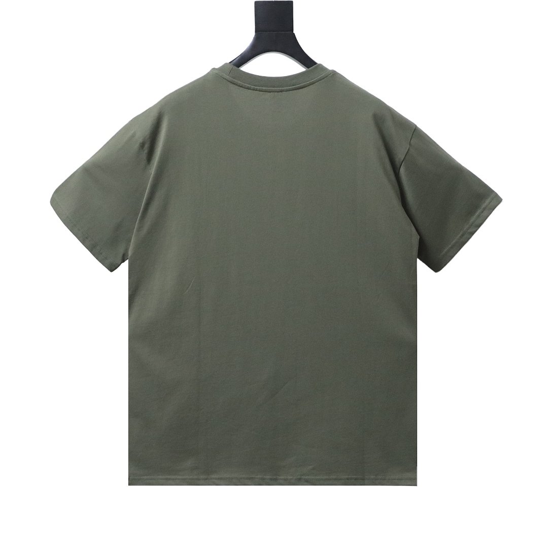 EM Sneakers Loewe Anagram Embroidered T-shirt Avocado Green