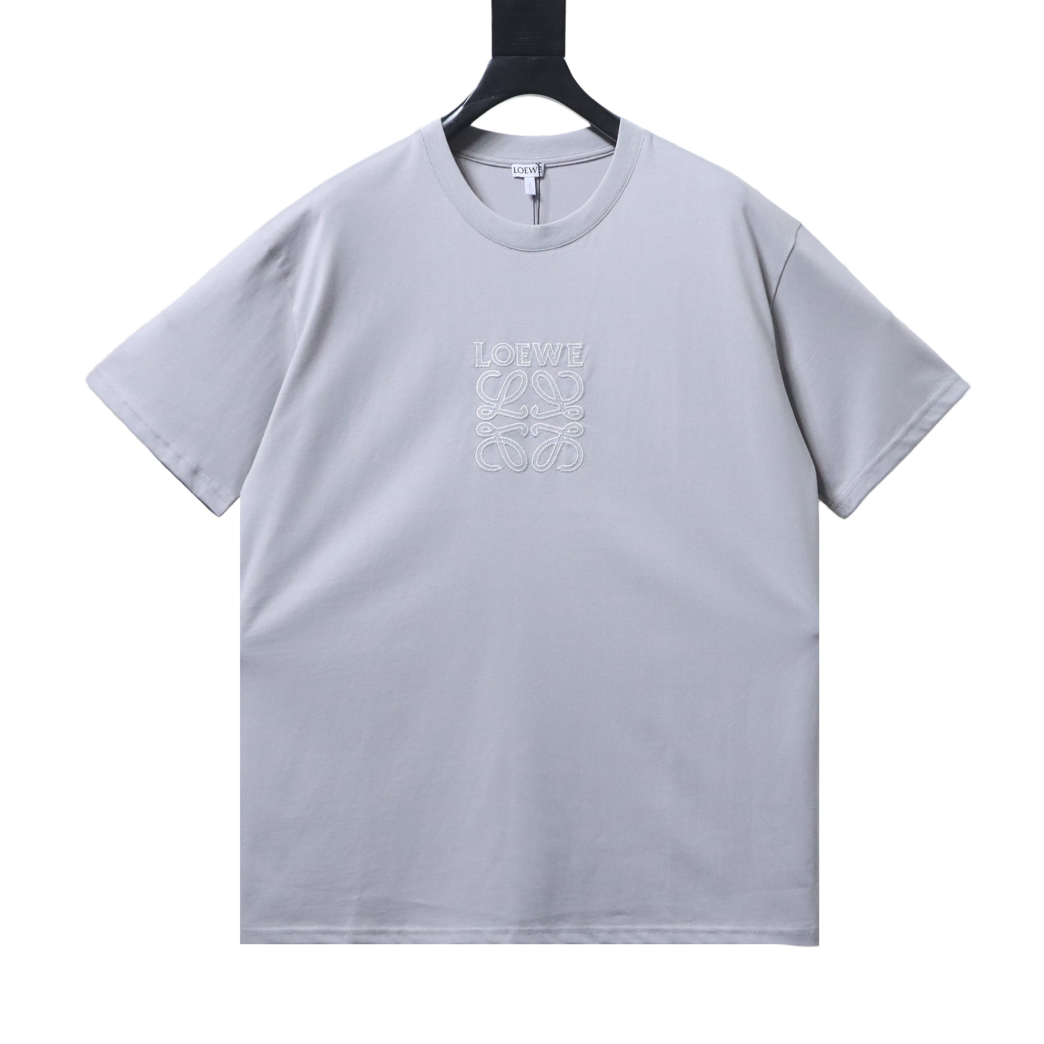EM Sneakers Loewe Anagram Embroidered T-shirt Gray