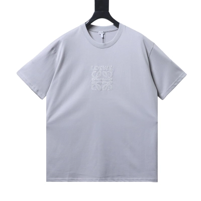 EM Sneakers Loewe Anagram Embroidered T-shirt Gray 01