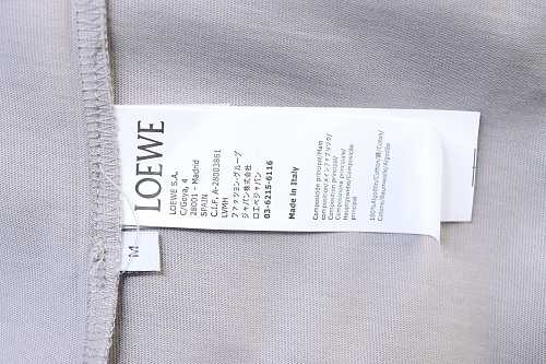 EM Sneakers Loewe Anagram Embroidered T-shirt Gray