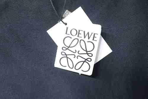 EM Sneakers Loewe Classic Embroidered Letter Pocket T-Shirt Black
