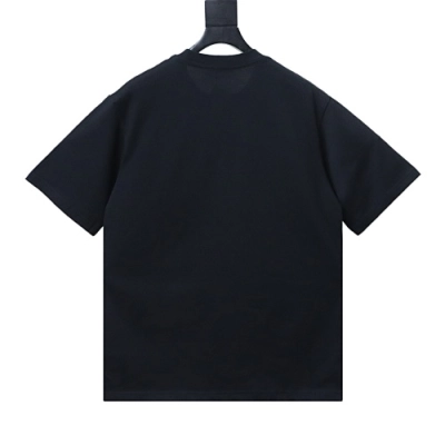 EM Sneakers Loewe Classic Embroidered Letter Pocket T-Shirt Black 02