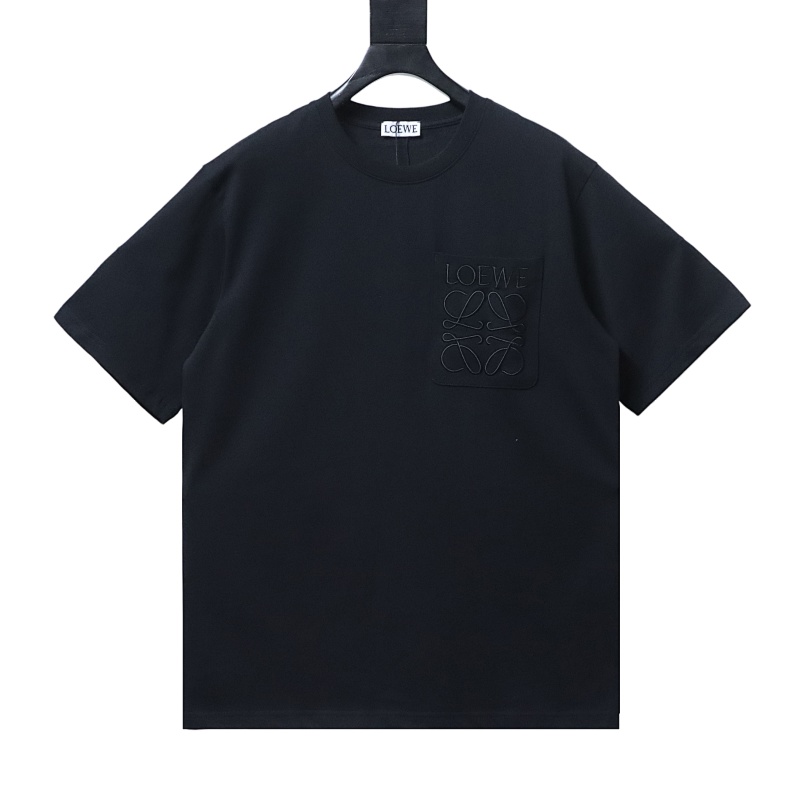 EM Sneakers Loewe Classic Embroidered Letter Pocket T-Shirt Black