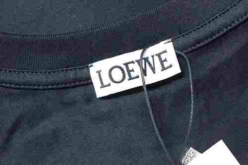 EM Sneakers Loewe Classic Embroidered Letter Pocket T-Shirt Black