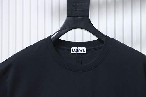 EM Sneakers Loewe Classic Embroidered Letter Pocket T-Shirt Black