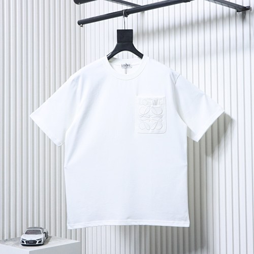 EM Sneakers Loewe Classic Embroidered Letter Pocket T-Shirt White