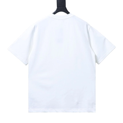 EM Sneakers Loewe Classic Embroidered Letter Pocket T-Shirt White 02