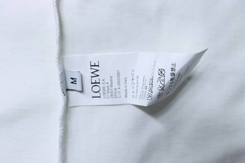 EM Sneakers Loewe Classic Embroidered Letter Pocket T-Shirt White