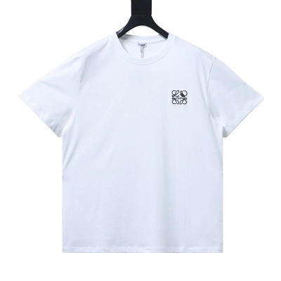 EM Sneakers Loewe Embroidered Kitten T-shirt White 01