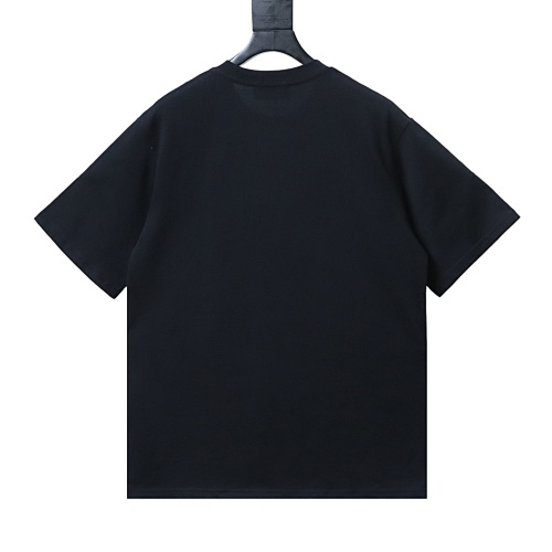EM Sneakers Loewe Floral Embroidered Logo T-shirt Black