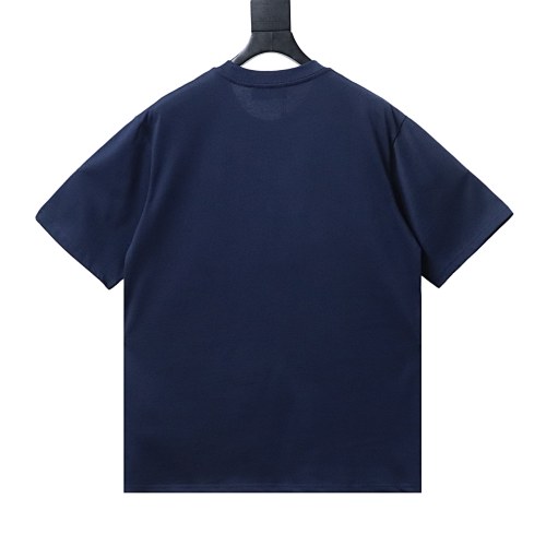 EM Sneakers Loewe Floral Embroidered Logo T-shirt Navy