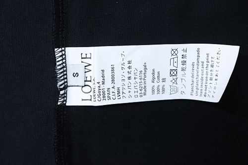 EM Sneakers Loewe Irregular Logo Color-Blocked Foam Print T-Shirt Black