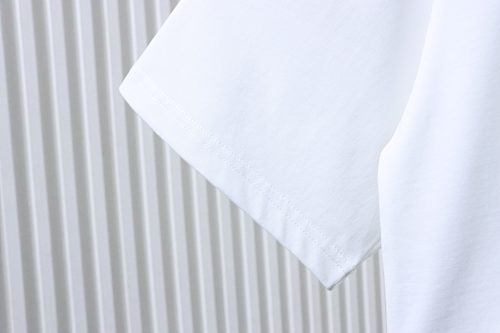 EM Sneakers Loewe Irregular Logo Color-Blocked Foam Print T-Shirt White