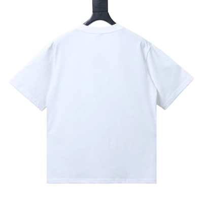 EM Sneakers Loewe Irregular Logo Color-Blocked Foam Print T-Shirt White 02
